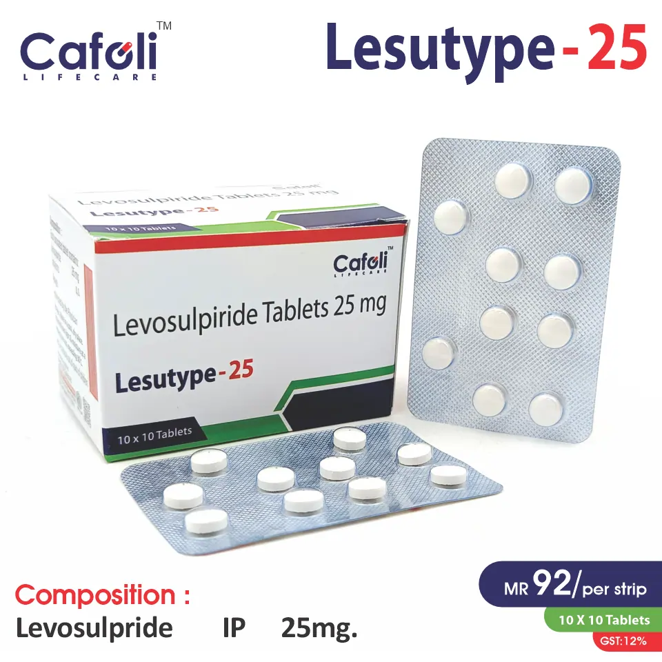 Levosulpiride 25mg Tablet at Best Price for PCD Pharma Franchise in Gastrointestinal & Neurological Disorders